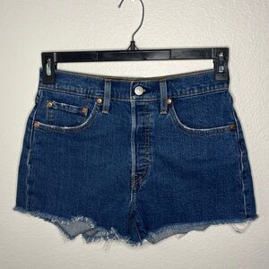 Levi’s 501 High Rise Distressed Denim Shorts W27 👖 Classic Fit